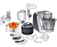 Bosch MUM56340 - Robot de cocina, 900 W, capacidad de 3,9 l, color negro y plata