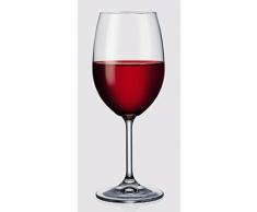 Mäser, Serie sin nombre, juego de copas de vino 35 cl en el conjunto de 6, vaso de cristal elegante mango