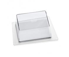 Koziol Kant Mantequillera, plástico, plástico, White/Transparent, 28 x 18 x 18 cm