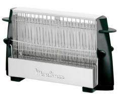 Moulinex Multipan A15453 - Tostador clásico de 760 W para todo tipo de pan, negro/inox