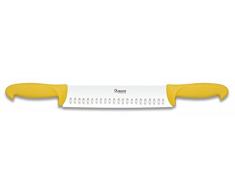 Albainox 17279 - Cuchillo queso puño doble, 25 cm, Amarillo