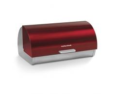 Morphy Richards Richards - Panera con tapa frontal deslizante, color rojo