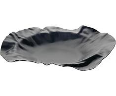 Alessi 90085 B Port - Bandeja de acero (revestimiento de resina epoxi), color negro