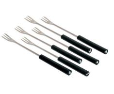 Alessi Mami - Tenedores para fondue (acero con mango de madera)