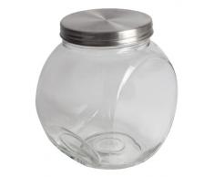Equinox 506524 tarro con caramelos de cristal/acero inoxidable