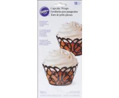 Wilton - Moldes para servir cupcakes, diseÃ±o de cesta, color negro