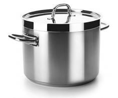 Lacor Chef Luxe 54135 - Olla baja con tapa de 36 cm, inoxidable