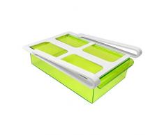 Frigorífico Pinza cajón – Transparente Verde, 15 x 20,5 x 7 cm (Alto), de plástico