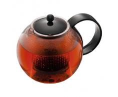 Bodum Tetera de Ã©mbolo, Acero Inoxidable,Cristal, Negro, Centimeters