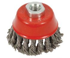 Silverline 868901 - Cepillo de vaso de acero trenzado (75 mm)