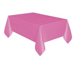 Mantel de Plástico - 2,74 m x 1,37 m - Rosa Oscuro