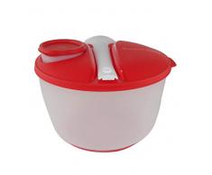 TUPPERWARE Frescoastral Familia 3,9L + Salsera 120ml + Cubiertos Ensalada rojo