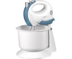Clatronic HMS 3320 Batidora amasadora, recipiente giratorio con capacidad 2.5 litros, 250 W, 2 litros, Plástico, 5 Velocidades, Azul/Blanco