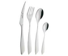 Jean Dubost Créations 72220.24 Slim - Cubertería de acero inoxidable (24 piezas)