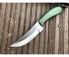 Perkin Cuchillo de Caza Artesanal con Funda de Cuero HK545