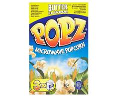 Popz - Mantequillera de palomitas de maíz, 3 x 90 g, 6 unidades