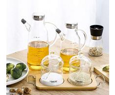 Botella de dispensador de aceite, botellas de aceite con boquilla antigoteo, mango antideslizante para cocina, 750 ml