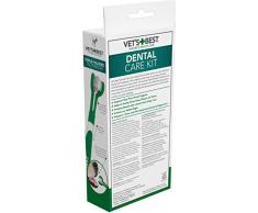 Vet's Best Pasta de Dientes para Perros, Limpieza de Dientes y Kit de Gel para el Cuidado Dental de Aliento Fresco