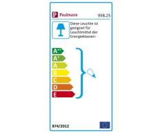 Paulmann 99825 Assistent Gryps - Lámpara de pinza de metal y plástico (máx. 40 W, E14, 230 V), color hierro cepillado