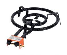 La Ideal 400 - Paellera gas, 40 x 11 x 67 cm, color negro