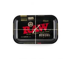 RAW - Bandeja pequeña (metal, 27,5 x 17,5 cm), color negro