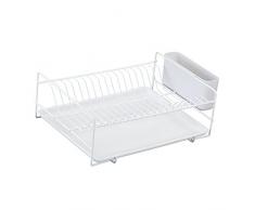 Sauvic Blanco ESCURREPLATOS Plano PLASTIFICADO, 38.5x25x12 cm