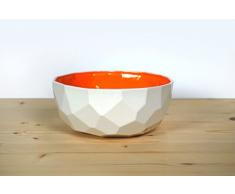 Poligon Cuenco - porcelana durable tazones moderna-s cereales vajilla-s originales completas hogar vajil-la cuencos plato-s accesorios cocina