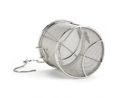 Colador de Condimento de Especias Acero Inoxidable Colador de Bolas de Té Sopa de Condimentos Seperation Cesta Filtro de Especias Herramientas de Cocina(10 * 10cm)