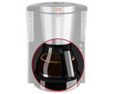 Melitta - Jarra de cristal para cafetera Look Deluxe 1011-06 o Timer 1011-08, color negro y acero