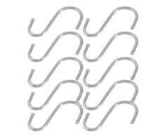 sourcing map Ganchos De Baño S Perchas Toalla De Almacenamiento De Ropa Pantalla Titular 10 Pcs