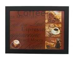 Frank Flechtwaren Kaffee - Bandeja con cojín