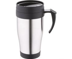 Kaiserhoff Moka - Taza termo en acero inoxidable con asa, 400 ml