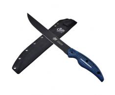 Cuda 18131 Cuchillo Profesional Ancho para filetear, Unisex, Negro, 25 cm