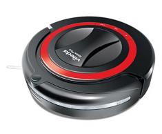 Vileda 949860 Robot aspirador inteligente con programador y estación de carga, 25 W, 25 Decibelios, Otro, Negro