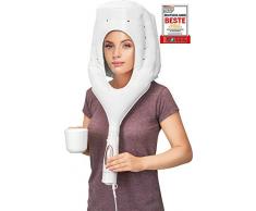 ProfiCare HTH 3003 - Secador de casco iónico, 2 niveles de velocidad y temperatura, 400 W, color blanco