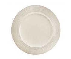 Villa d'Home Este Tivoli 2409891 Baita Bi-Juego de 6 Platos de Postre, Gres, Rojo, Color Rojo