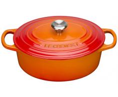 Le Creuset Evolution - Cocotte oval, de hierro colado esmaltado, 25 cm, color volcánico
