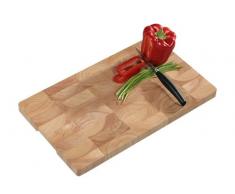 Kesper 65002 - Tabla para cortar, 45 x 27 x 3 centímetros, madera de caucho