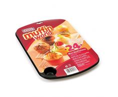 Kaiser Creativ Molde, Silicona, Negro, 24 Magdalenas, 38 x 27 cm