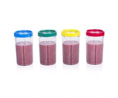 Tristar BL-4445 Batidora de vaso Licuadora, 240 W, 0.5 litros, Negro, Acero inoxidable