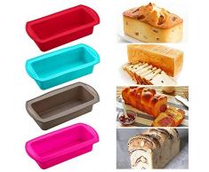 MZY1188 Molde Rectangular de Silicona, Molde para Hornear de Silicona Resistente a la Temperatura, Molde para tostar Dulces Molde para Hornear DIY Suministros de Cocina Pastel