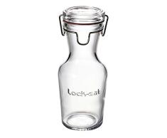 Bormioli Luigi - Jarra Lockeat con tapón hermético, 0,5 litros, Cristal, Transparente, 10 x 8,5 x 21 cm.