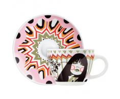 Ritzenhoff 1580089 Levett F12 - Juego de taza de café con plato