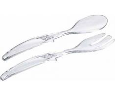 Emsa Vienna - Cubiertos para servir ensalada, 30 centímetros, color blanco