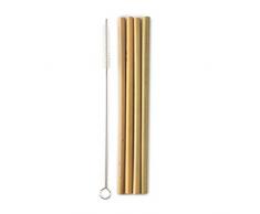 Humble Straw Made of Bamboo - Pajillas de bambú - Reutilizables - 4 pzs.
