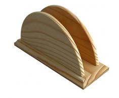 Decoración de mesa de madera para servilleteros de bambú, madera natural