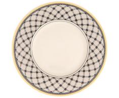 Villeroy & Boch Audun Promenade Plato para pan, 16 cm, Porcelana Premium, Blanco/Gris/Amarillo
