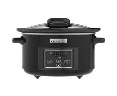 Xiaoyue Crock-Pot Levante y Servir Digital Olla de cocción Lenta con Tapa abatible y programable Temporizador de Cuenta Regresiva, de 4,7 litros, CSC052 lalay (Color : Slow Cooker)