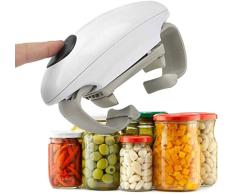 APcjerp Abrebotellas Binaural Abrelatas eléctrico de Cristal en latas Jar abridor Herramientas de Cocina Abrelatas automático Gadget Creativo eléctrico abrebotellas