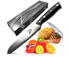 Zelite Infinity - Cuchillo de acero inoxidable de alto carbono, 14 cm, serie Alpha-Royal, AUS10 Super acero, 67 capas, acero inoxidable Vapor, salchicha, tomate, pan, sándwich, cuchillos de frutas